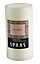 Spaas White Rustic Vanilla & myrr Pillar candle 441g