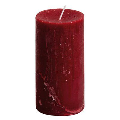 Spaas Wine red Rustic Mulberry Pillar candle