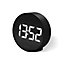 Space Hotel Spheratron Contemporary Black Digital Alarm clock