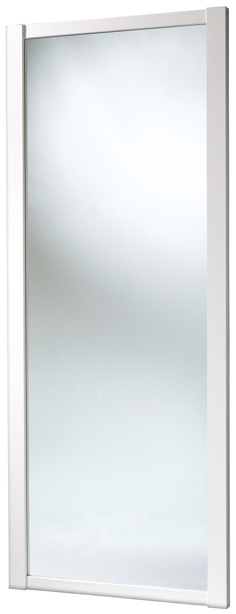 Spacepro 1 Panel Mirrored White framed Sliding wardrobe door (H)2220mm (W)762mm