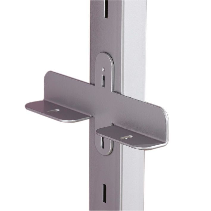 Spacepro Aura Chrome effect Steel Drawer bracket (H)27mm, Pack of 2