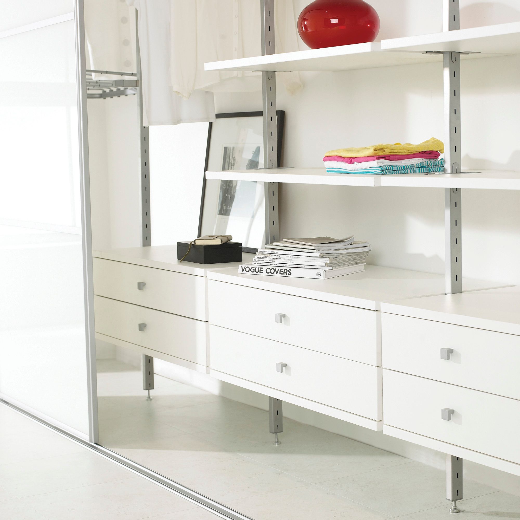 Spacepro Aura White Shelf (L)55cm x (D)50cm