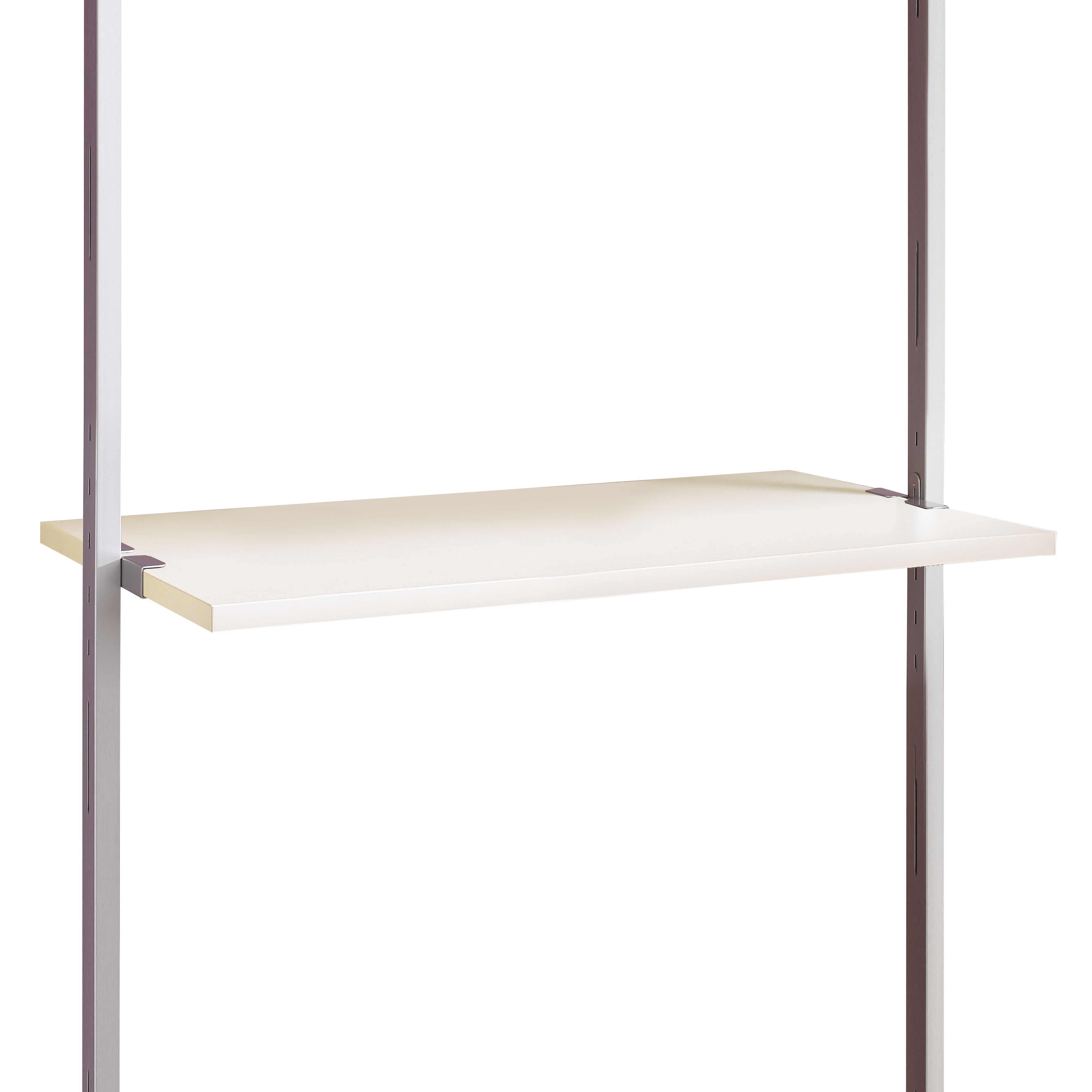 Spacepro Aura White Shelf (L)90cm x (D)50cm