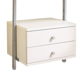 Spacepro Aura White Small Drawer kit (H)350mm (W)550mm (D)500mm