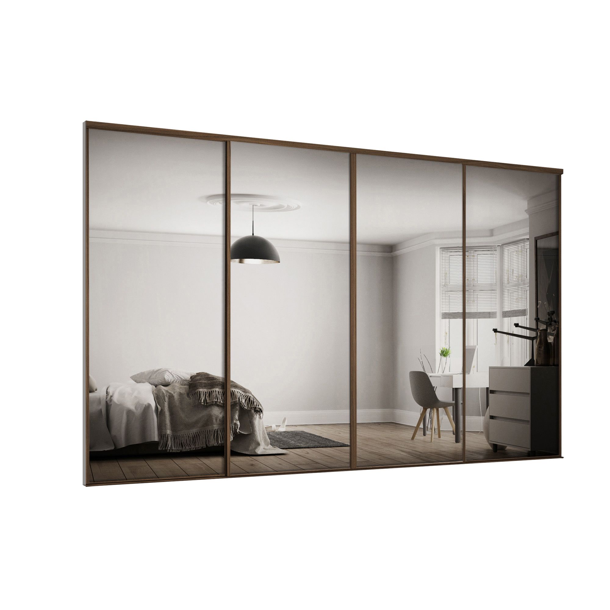 Spacepro mirror deals sliding doors