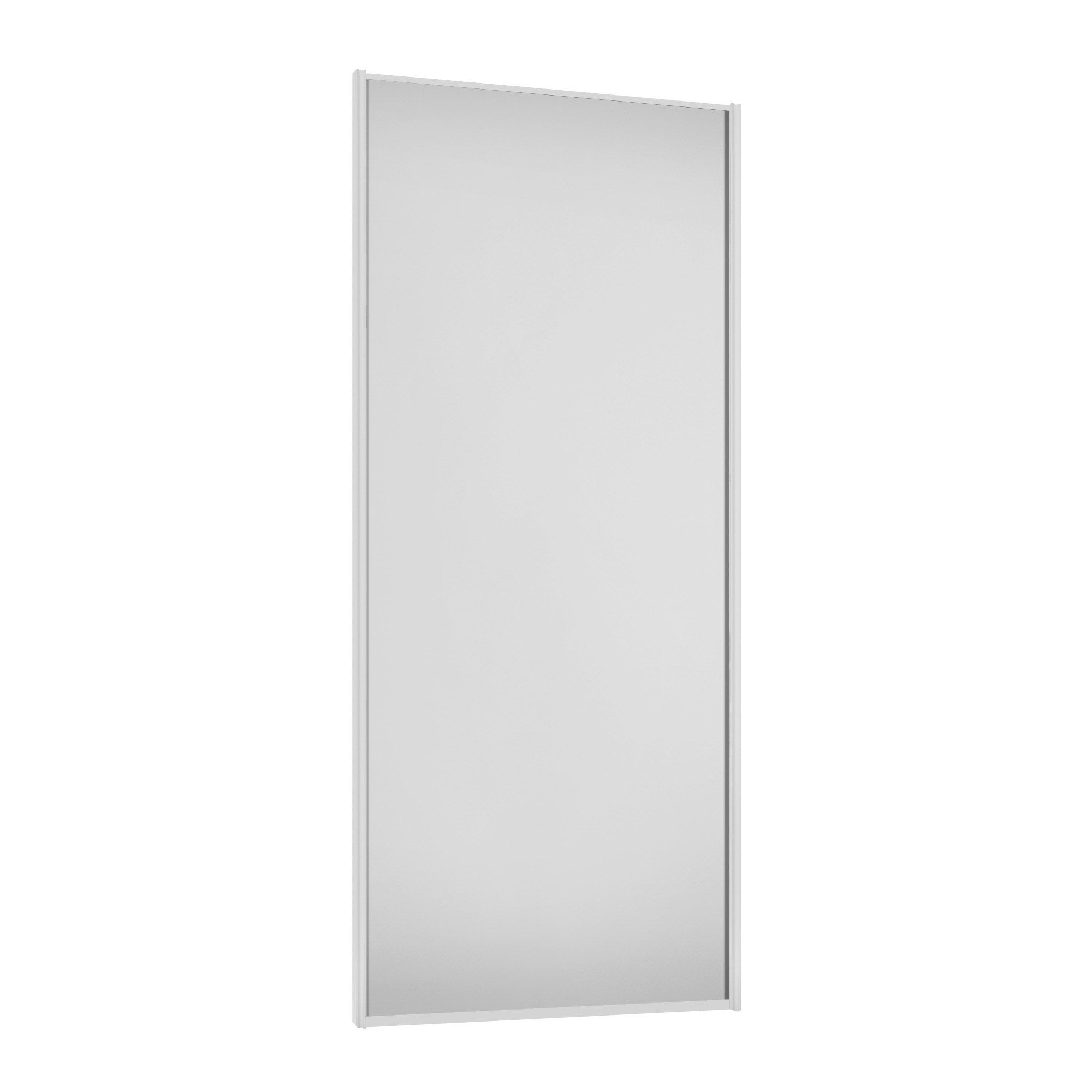 Spacepro Full length Matt Classic White frame Single panel Sliding wardrobe door, (H)2220mm (W) 762mm