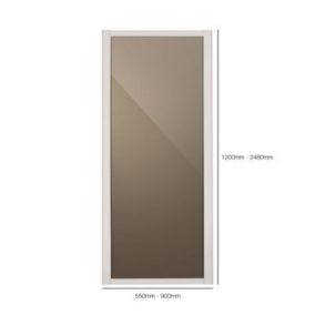 Spacepro Made to measure Sliding wardrobe door (W) 900mm