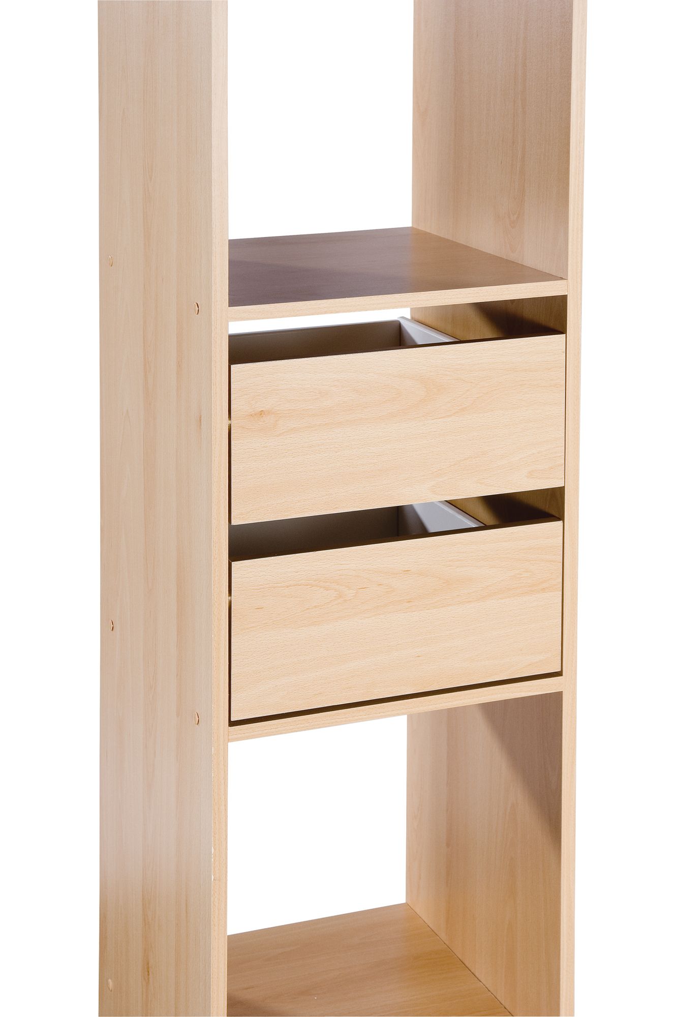 Spacepro Natural Beech Effect Wardrobe Drawer Pack Diy At B Q