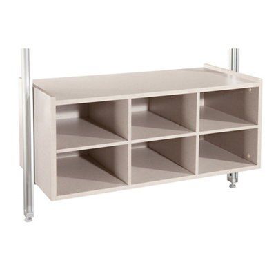 Spacepro Relax Cream Freestanding Bookcase, (H)384mm (W)900mm