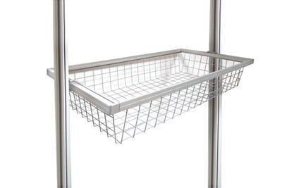 Spacepro Relax Metallic effect Metal Tilt & turn right Basket (H)20cm (W)90cm