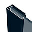 Spacepro Shaker Matt Dove grey 3 panel Sliding wardrobe door (H) 2260mm x (W) 762mm