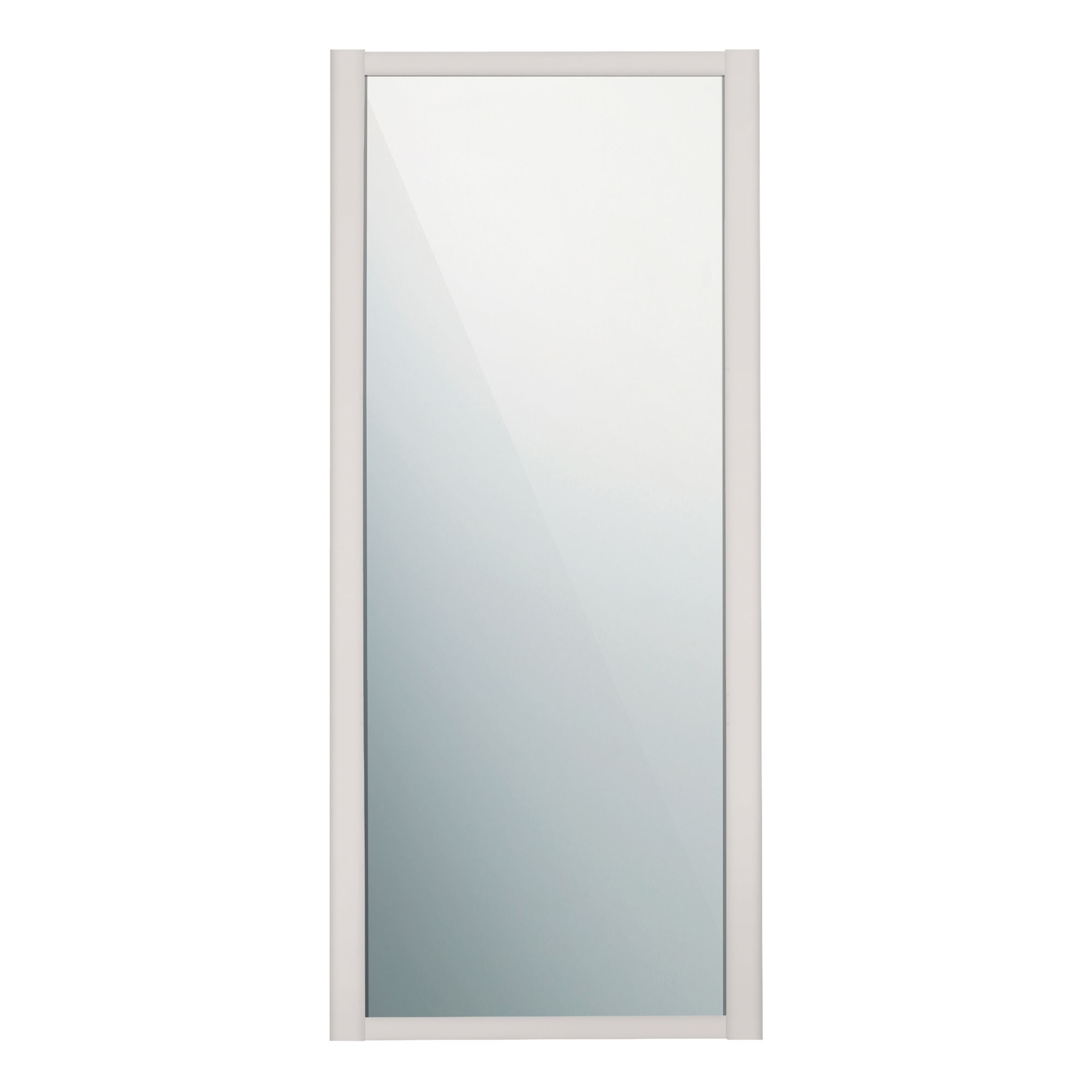 Spacepro Shaker Mirrored Cashmere frame Single panel Sliding wardrobe door, (H)226mm (W) 762mm