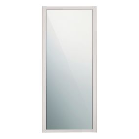 Spacepro Shaker Mirrored Cashmere frame Single panel Sliding wardrobe door, (H)226mm (W) 762mm