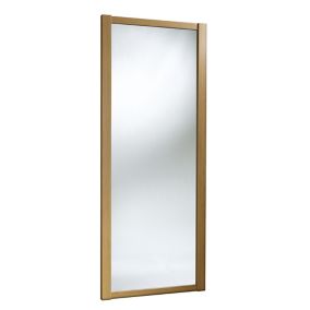 Spacepro Shaker Oak effect Mirrored Oak effect frame Sliding wardrobe door, (H)2220mm (W) 610mm