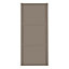 Spacepro Shaker Stone grey 3 panel Sliding wardrobe door x (W) 762mm