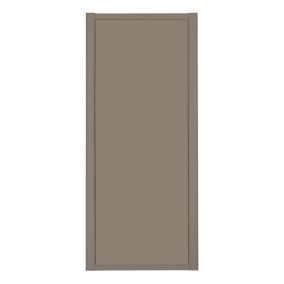 Spacepro Shaker Stone grey frame Single panel Sliding wardrobe door (W) 914mm
