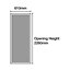 Spacepro Shaker Walnut effect Single panel Mirrored Sliding wardrobe door (H) 2223mm x (W) 610mm, Pack of 2