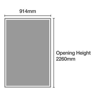 Spacepro Shaker Walnut effect Single panel Sliding wardrobe door, (H)2223mm (W) 914mm Pack of 3