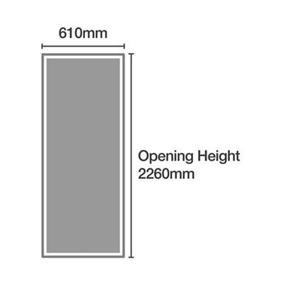 Spacepro Shaker Walnut effect Single panel Sliding wardrobe door (H) 2223mm x (W) 610mm, Pack of 2