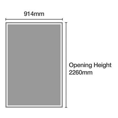Spacepro Shaker Walnut effect Single panel Sliding wardrobe door (H) 2223mm x (W) 914mm, Pack of 3