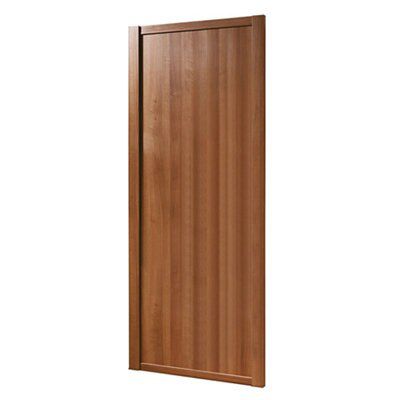 Spacepro Shaker Walnut effect Sliding wardrobe door, (H)2220mm (W) 914mm