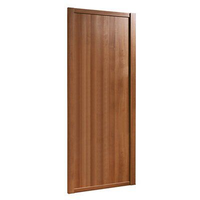 Spacepro Shaker Walnut effect Sliding wardrobe door, (H)2220mm (W) 914mm