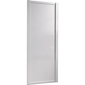 Spacepro Shaker White frame Sliding wardrobe door, (H)2220mm (W) 762mm