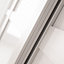 Spacepro Shaker White Mirrored Sliding wardrobe door (H) 2220mm x (W) 762mm