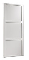 Spacepro Shaker White Sliding wardrobe door (H) 2220mm x (W) 610mm