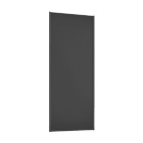 Spacepro Sliding Wardrobes Full length Matt Black frame Single panel door, (H) 2220mm x (W) 610mm