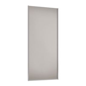 Spacepro Sliding Wardrobes Full length Matt Cashmere frame Single panel door, (H) 2220mm x (W) 762mm