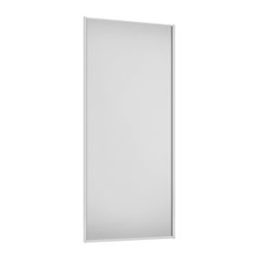 Spacepro Sliding Wardrobes Full length Matt White frame Single panel door, (H) 2220mm x (W) 610mm