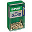 Spax PZ Flat countersunk Steel Screw (Dia)3.5mm (L)12mm, Pack of 25