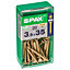 Spax PZ Flat countersunk Steel Screw (Dia)3.5mm (L)35mm, Pack of 20