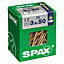 Spax PZ Flat countersunk Steel Screw (Dia)3.5mm (L)50mm, Pack of 75