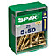 Spax PZ Flat countersunk Steel Screw (Dia)5mm (L)50mm, Pack of 25
