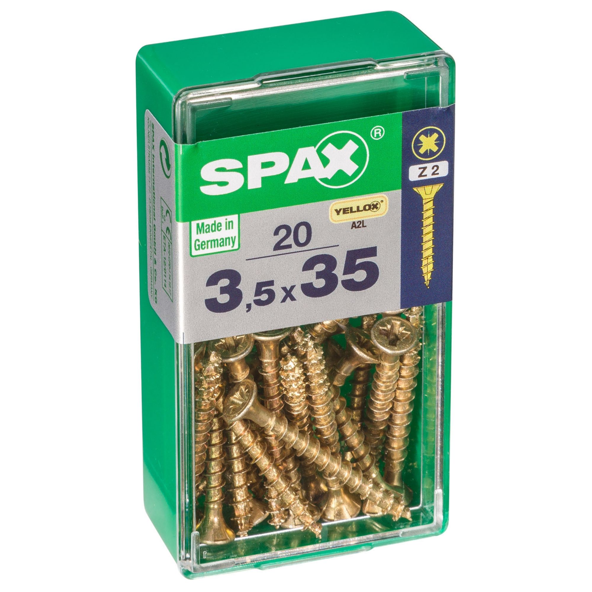 Spax Steel Wood Screw (Dia)3.5mm (L)35mm, Pack of 20 DIY at B&Q