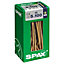 Spax Steel Wood Screw (Dia)5mm (L)100mm, Pack of 30