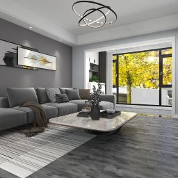 SPC Flooring Dark Grey Oak effect Luxury vinyl click flooring, 2.17m² Pack