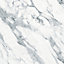 SPC Flooring White Marble effect Vinyl tile Pack of 8