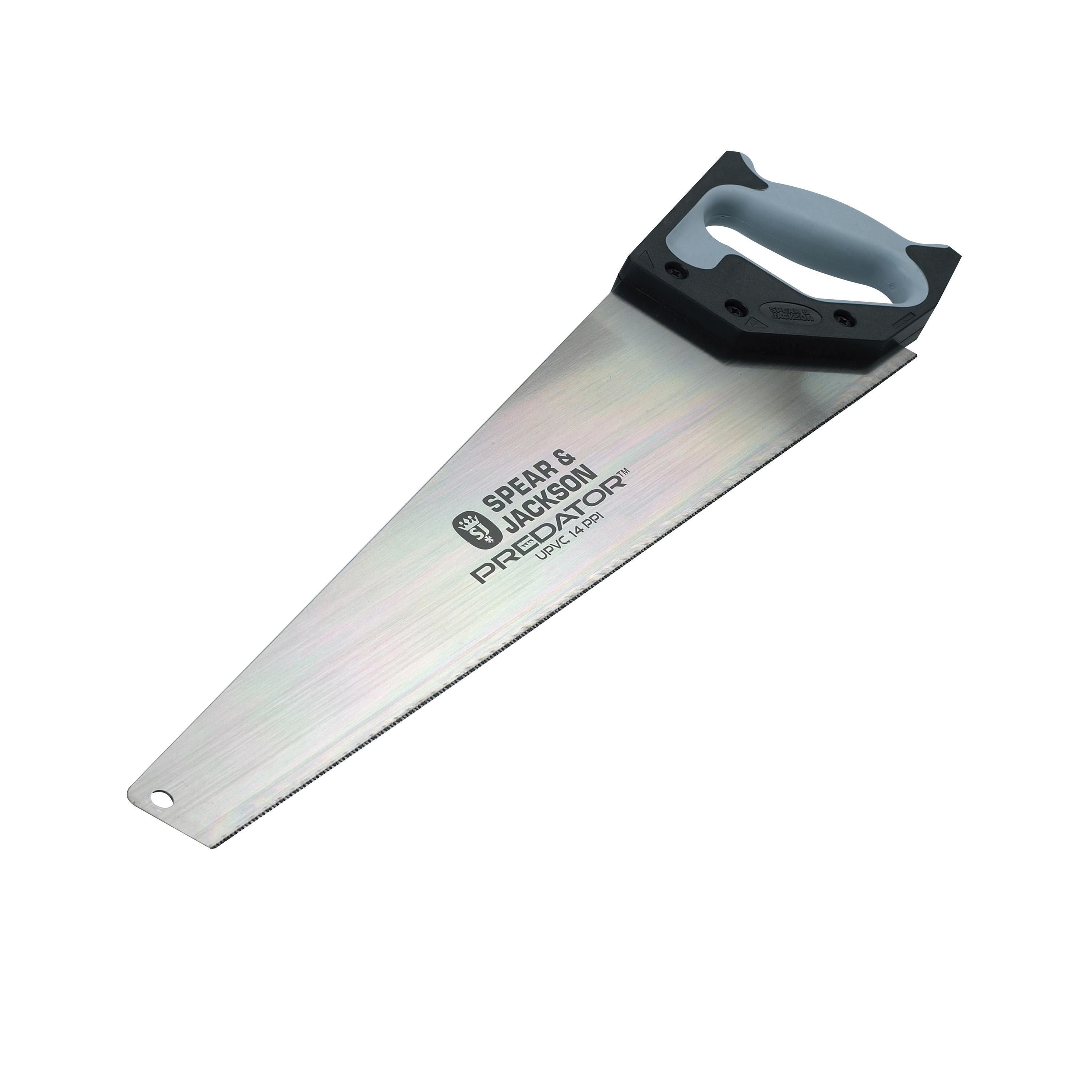 Spear & Jackson Predator 510mm Fast fine Soft-grip PVC saw, 14 TPI 400g