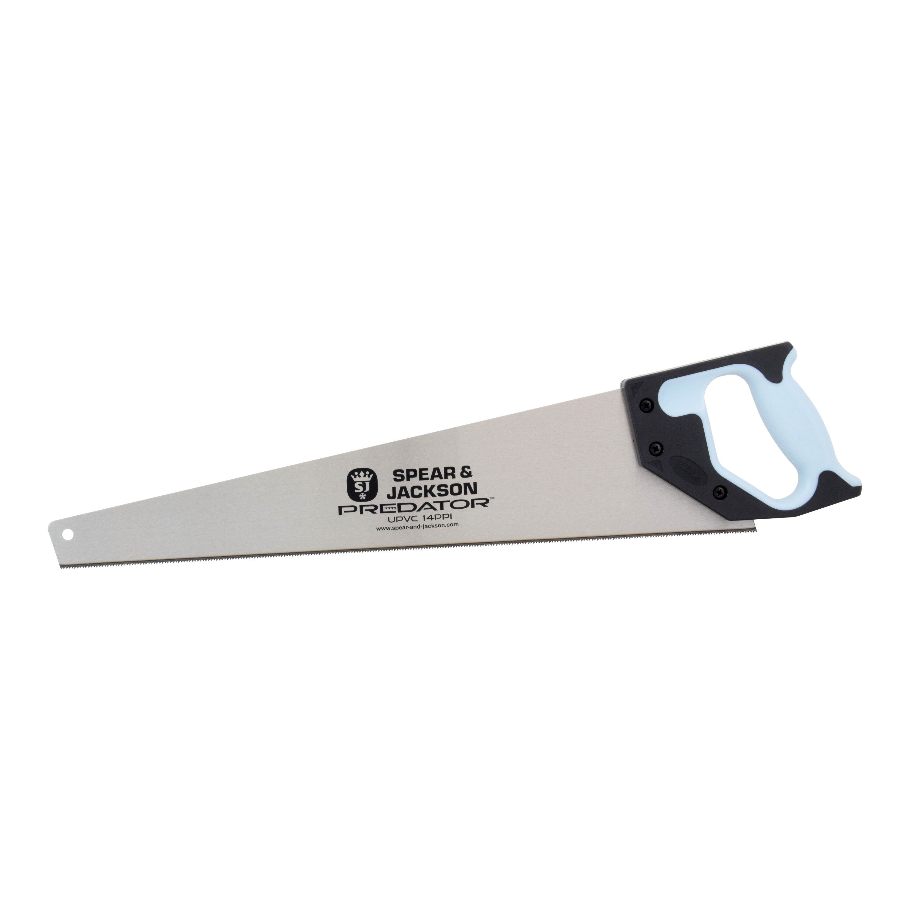 Spear & Jackson Predator 510mm Fast fine Soft-grip PVC saw, 14 TPI 400g