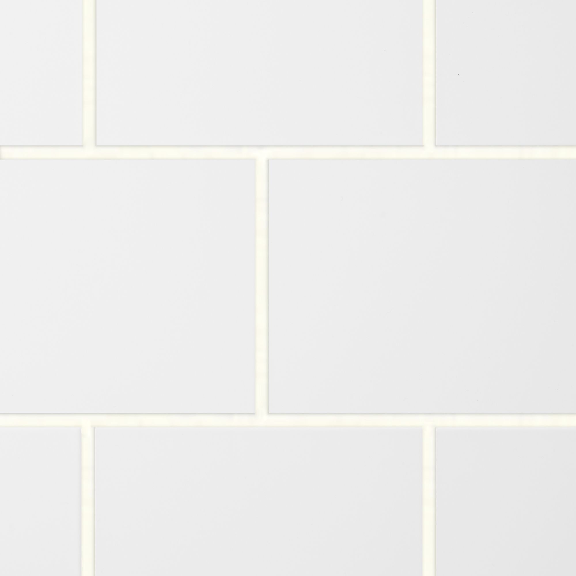 Spezzia White Gloss Flat Glossy Ceramic Indoor Wall Tile - 5