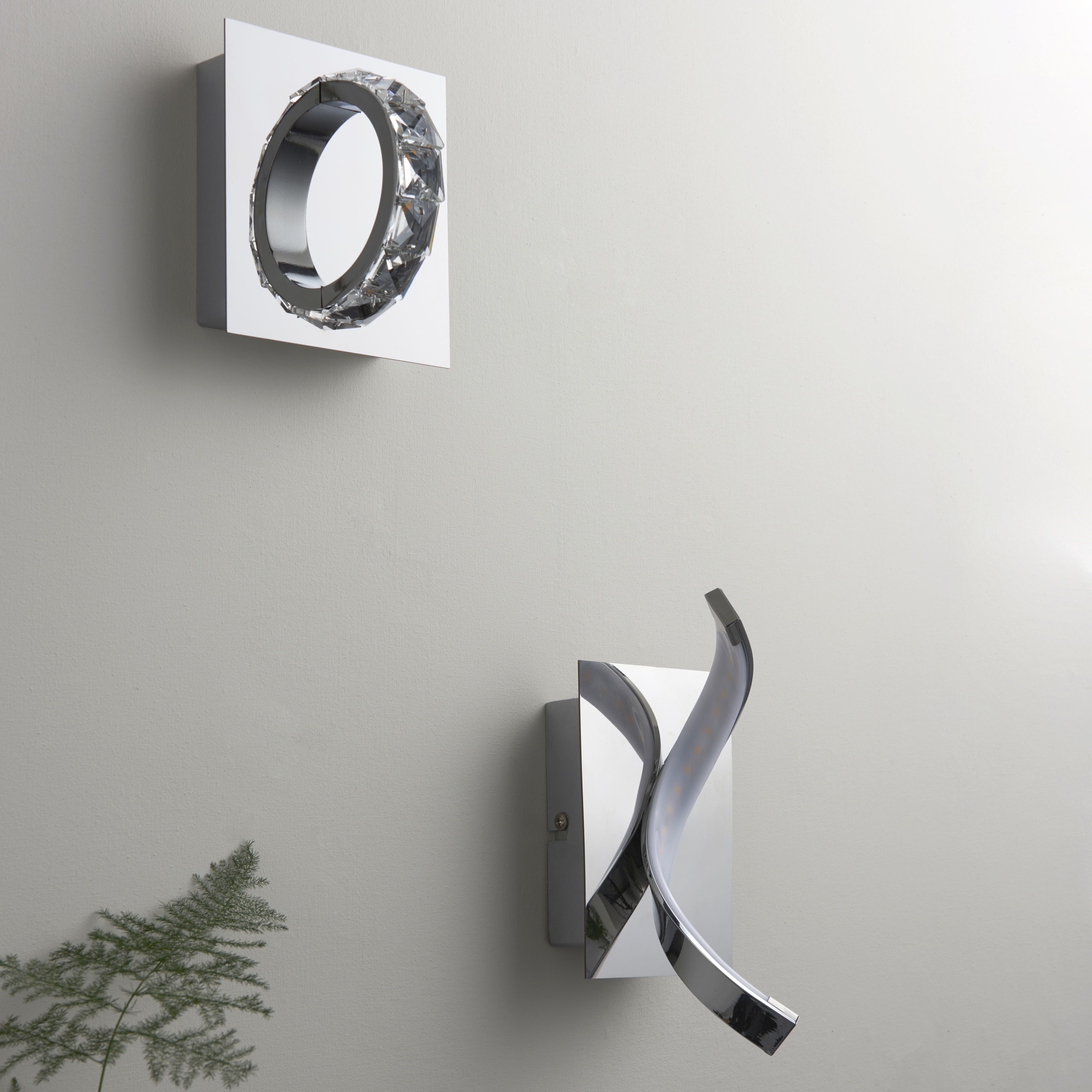 Spiral led on sale wall mount