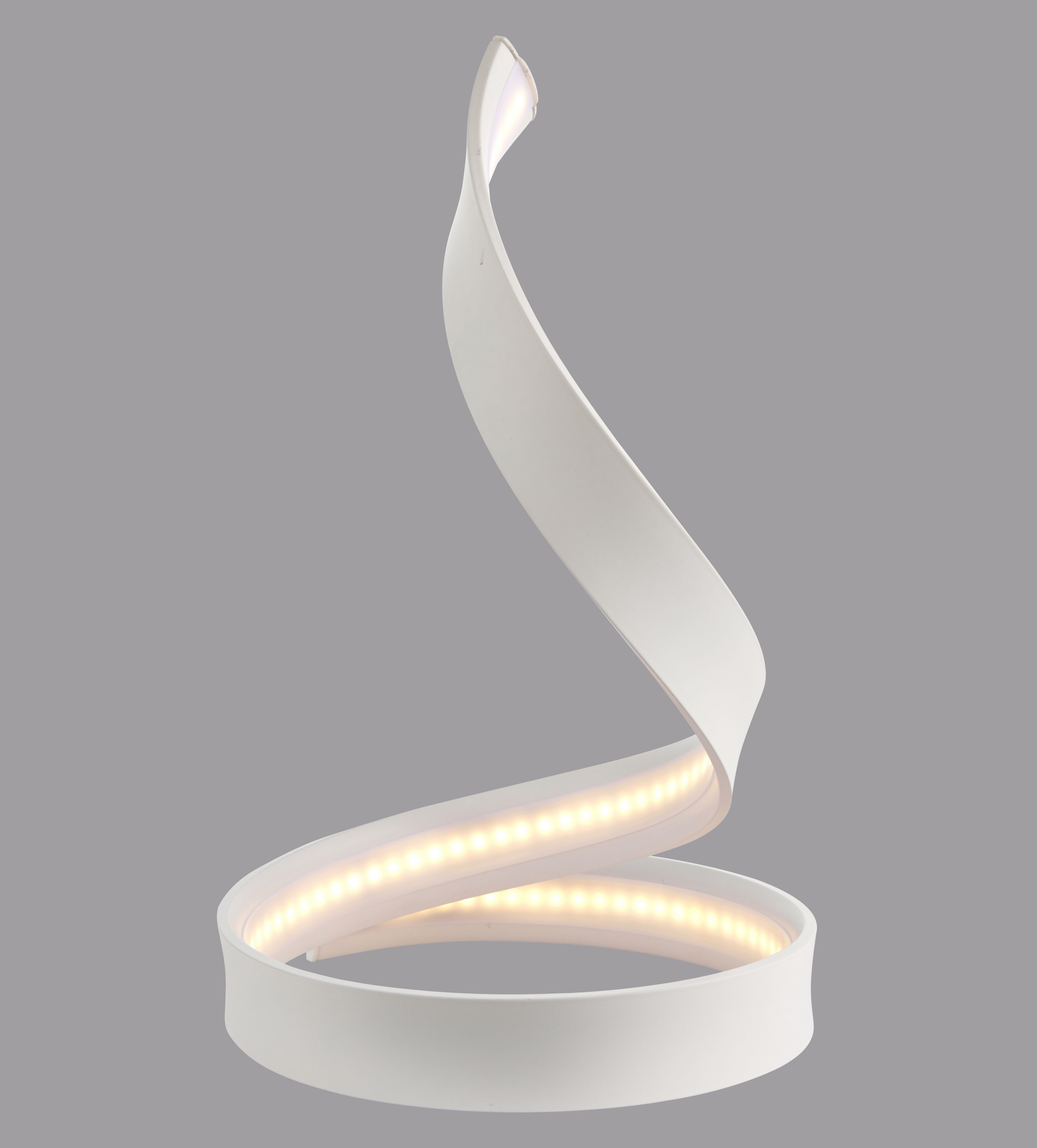 Spiral Matt White Table light