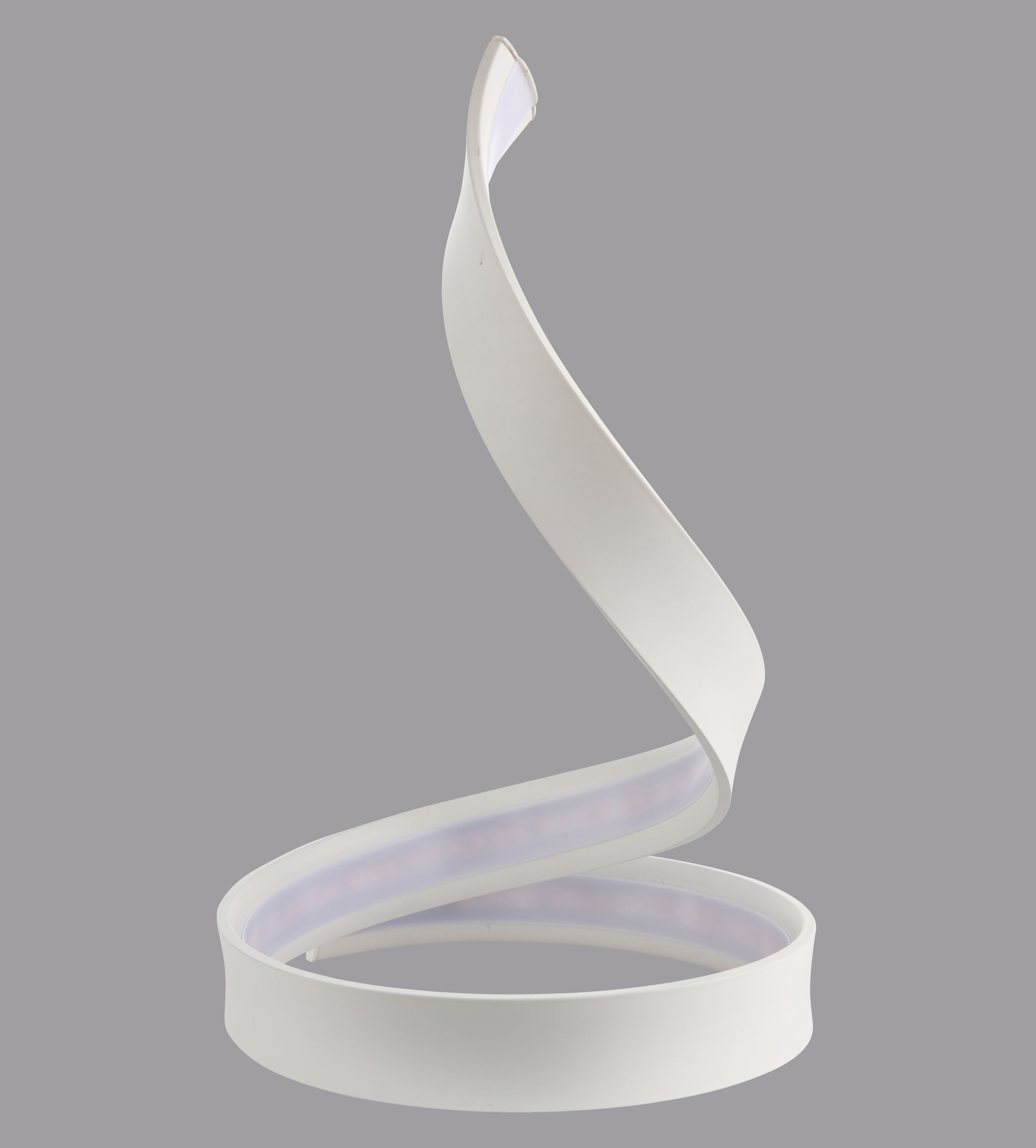 Spiral Matt White Table light