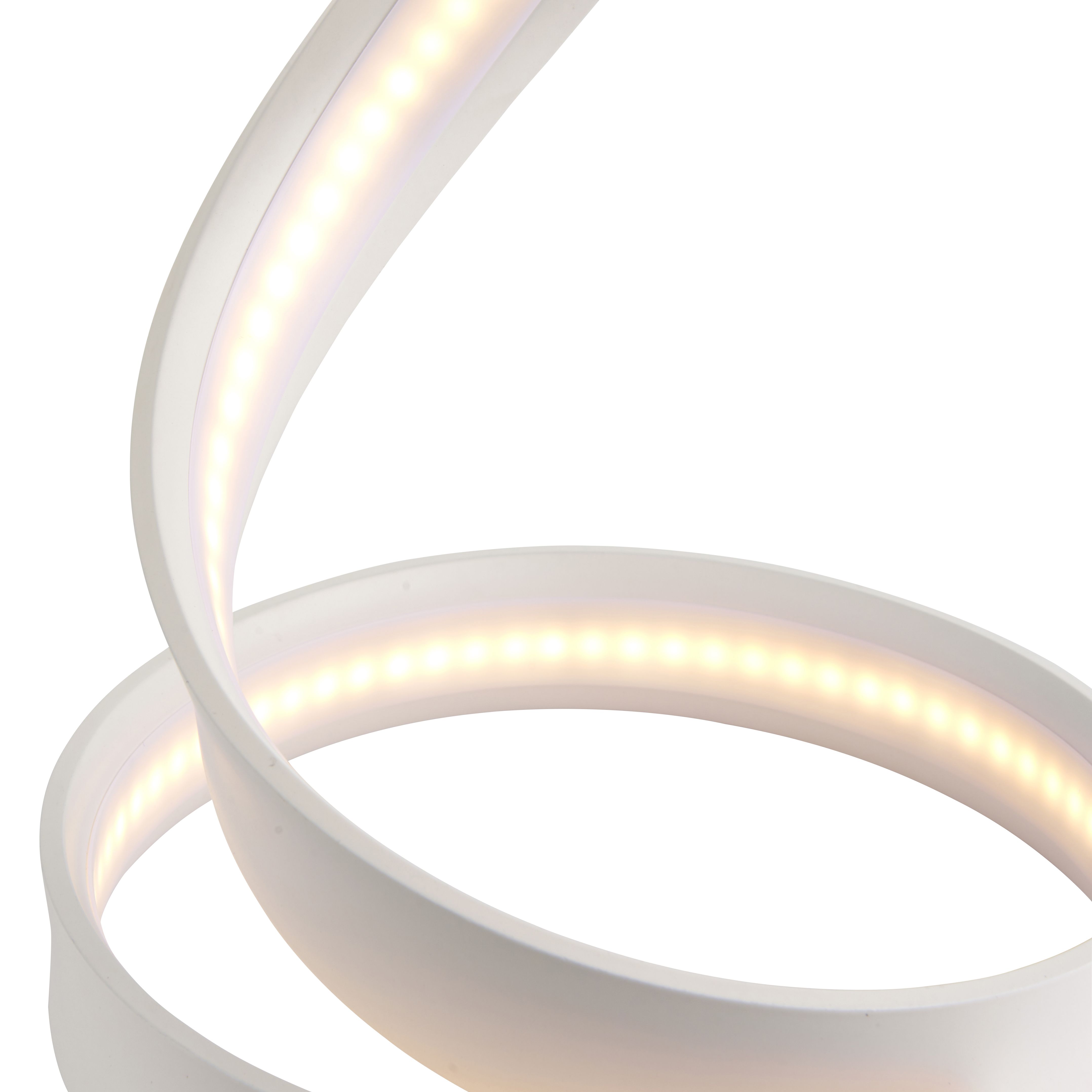 Spiral Matt White Table light