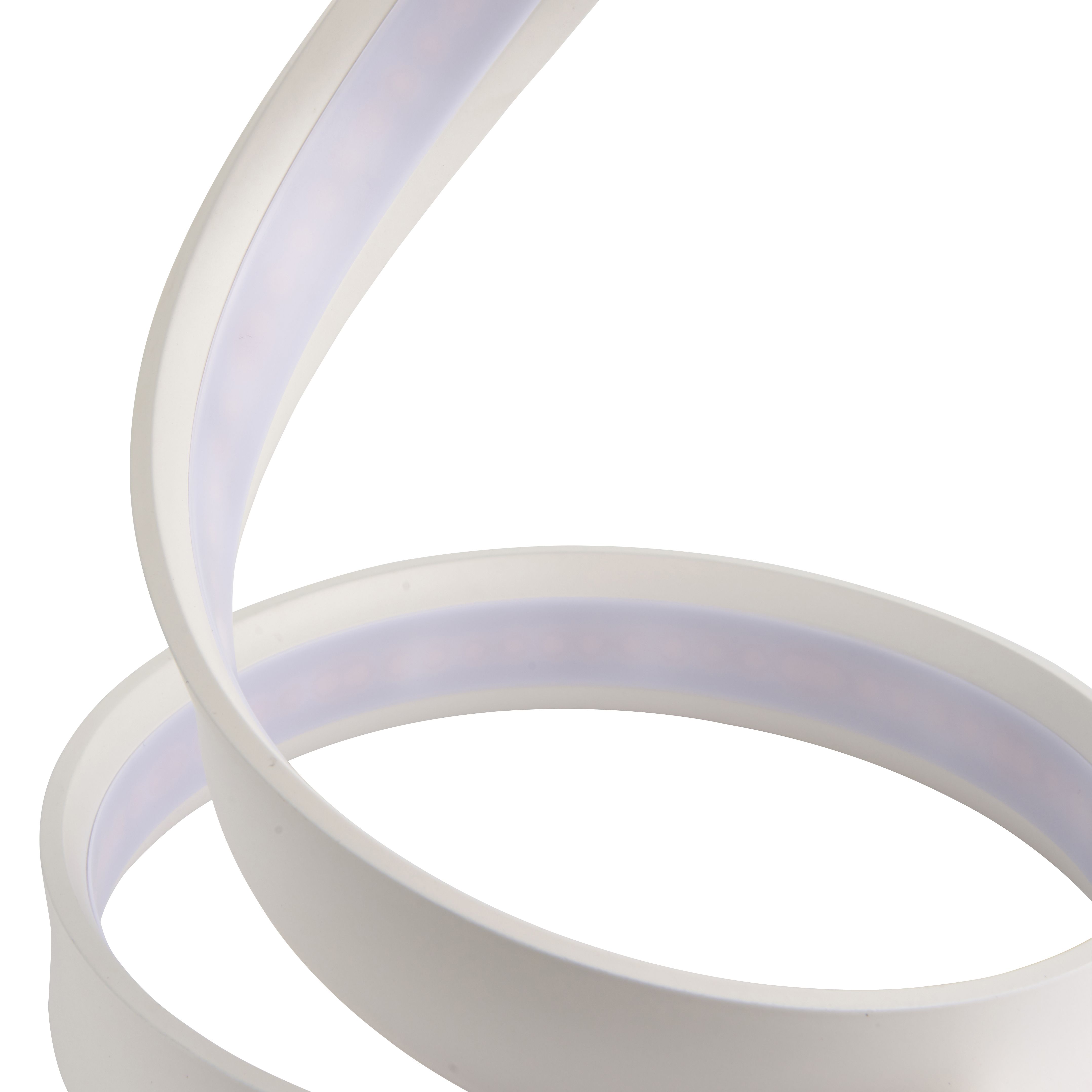Spiral Matt White Table light