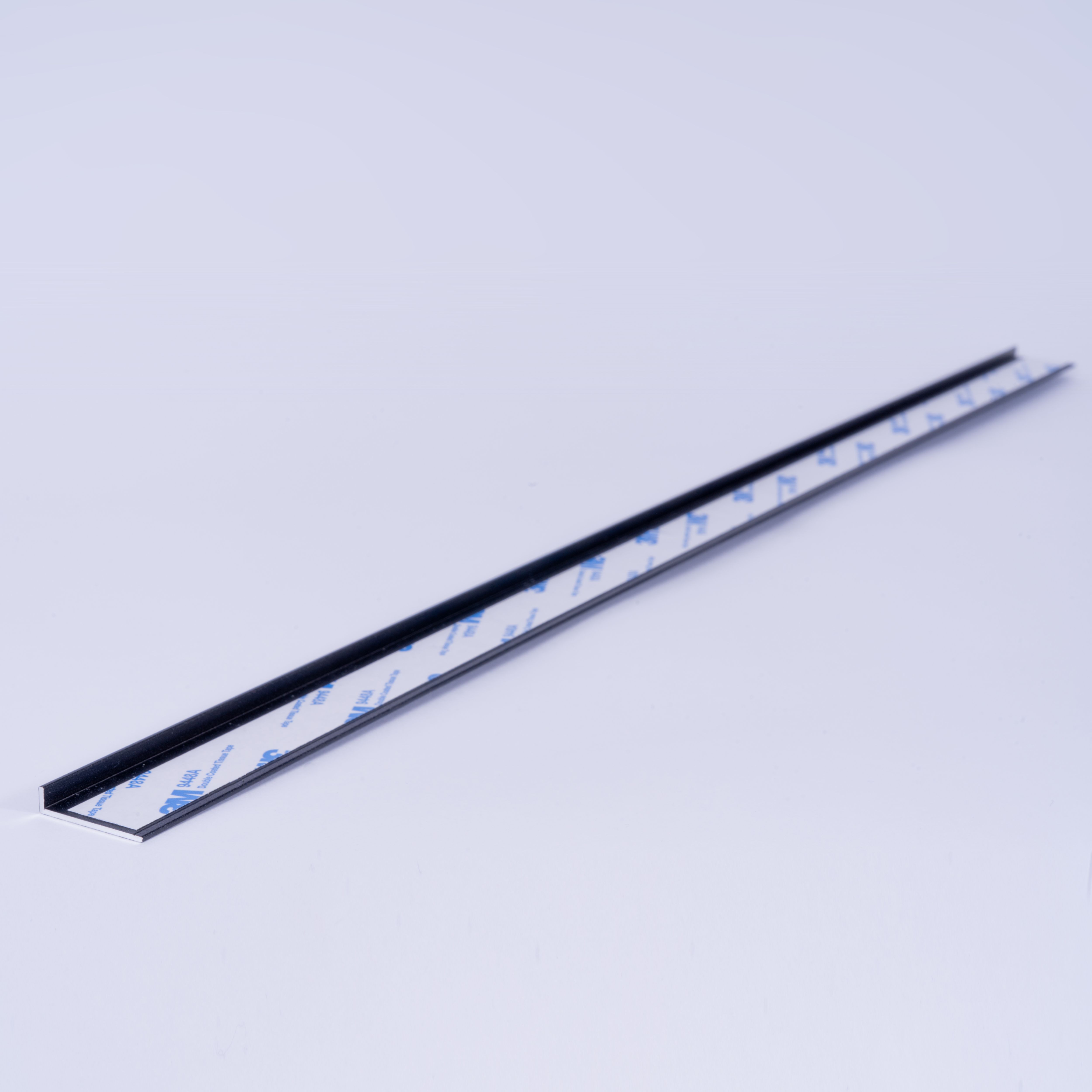 Splashwall Alloy Anthracite Aluminium Worktop end cap (H)2440mm (W)4mm