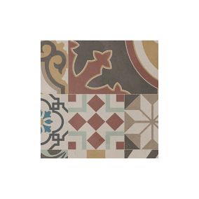 Splashwall Alloy Brown Moroccan tile Mosaic Aluminium Splashback, (H)600mm (W)2440mm (T)4mm